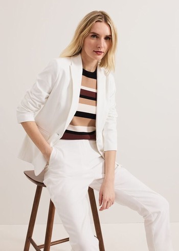 Phase Eight Ulrica Fitted Jackets White Canada | TUDABY-368